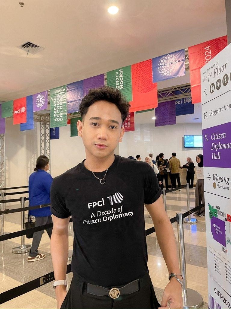 At a conference