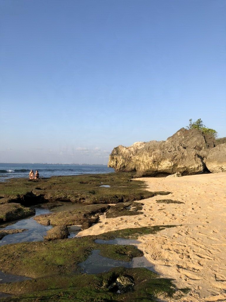 Rocks on a quiet beach